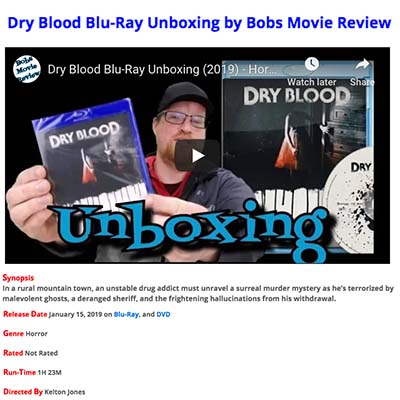 Dry Blood Blu-Ray Unboxing by Bobs Movie Review